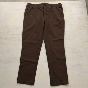 Bearbottom Pants Chino Stretch XXL 30 Elastic Waist Brown Mens